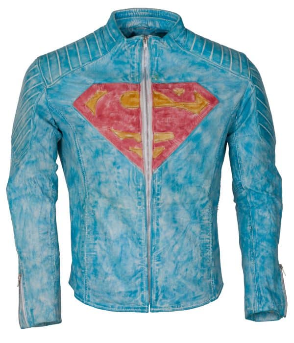Old-Superman-Logo-Leather-Jacket Funky Superman Logo Leather Jacket