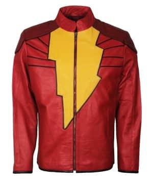 Halloween Cosplay Shazam Leather Jacket