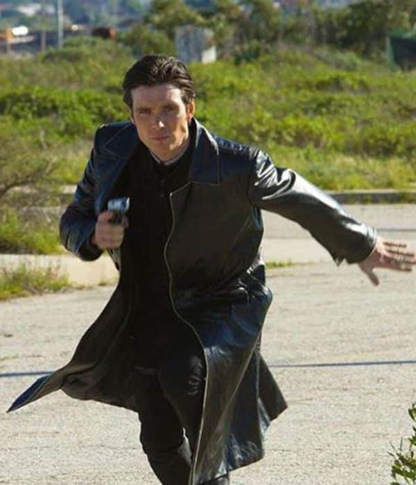 Cillian Murphy In Time Leather Coat