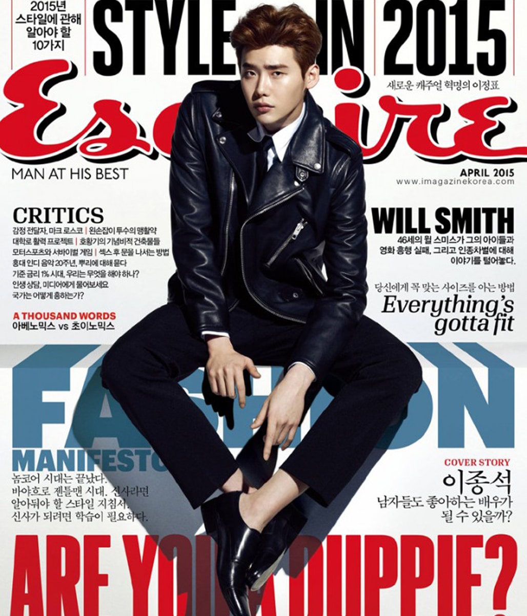 Lee Jong Suk leather jacket-Fashion