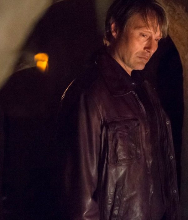 Maroon Hannibal Lecter Leather Jacket