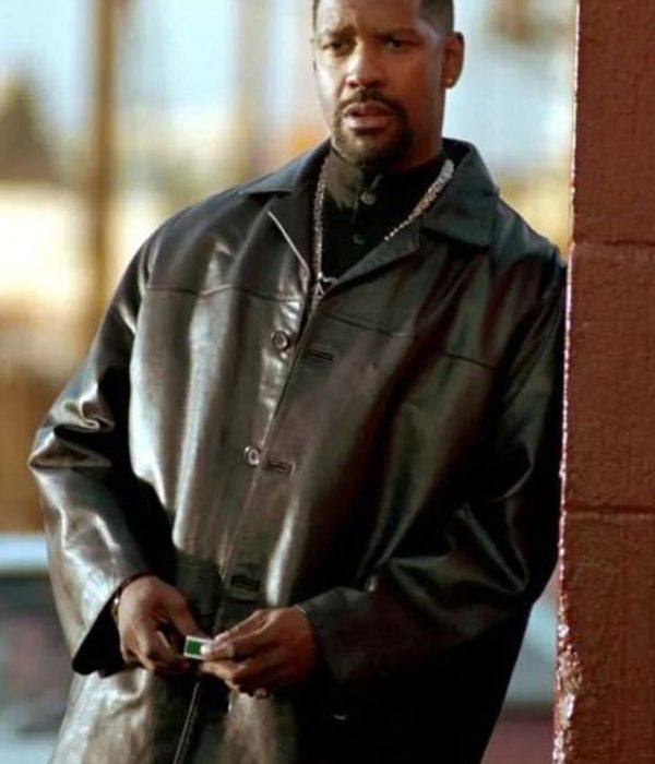 Training Day Denzel Washington Leather Coat